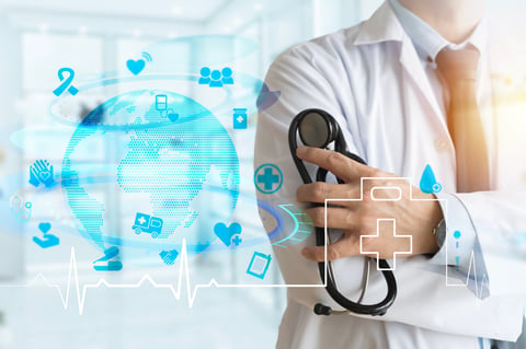 Medical professional providing clinical support